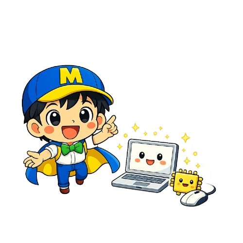 わくわくまなぶくんのイラスト